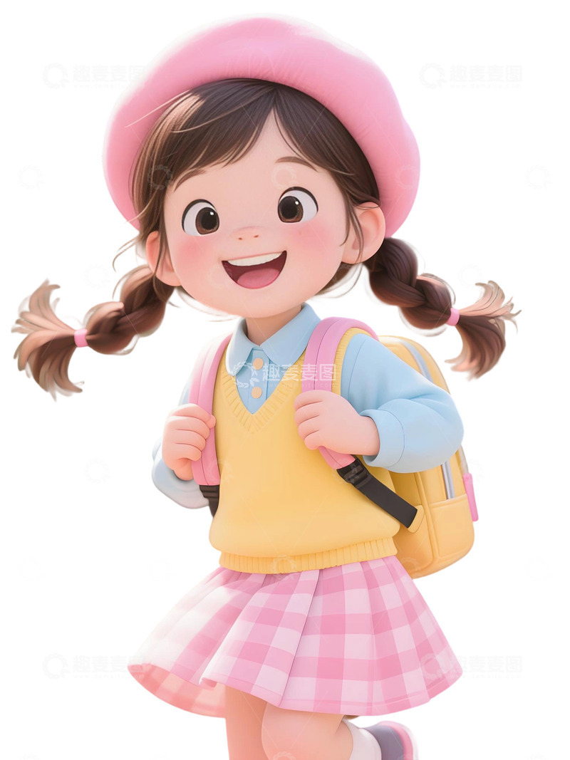 高清大图下载【趣麦麦图】学生人物插画素材154