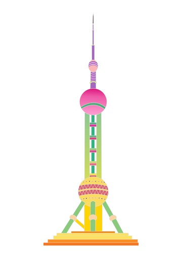 上海建筑,上海东方明珠,上海建筑地标