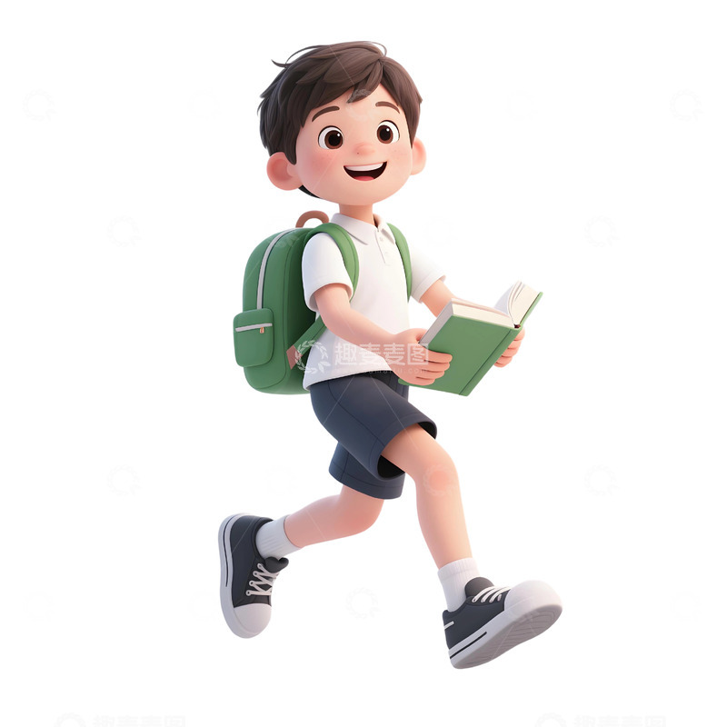 高清大图下载【趣麦麦图】学生人物插画素材164