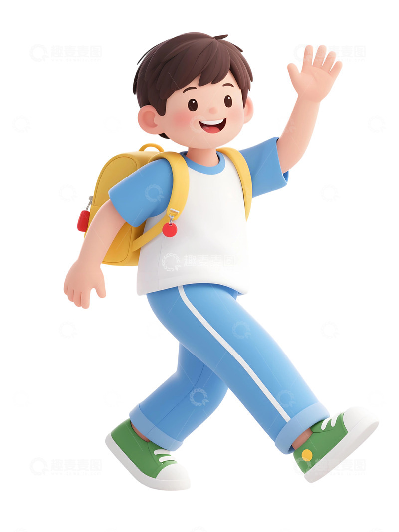 高清大图下载【趣麦麦图】学生人物插画素材296