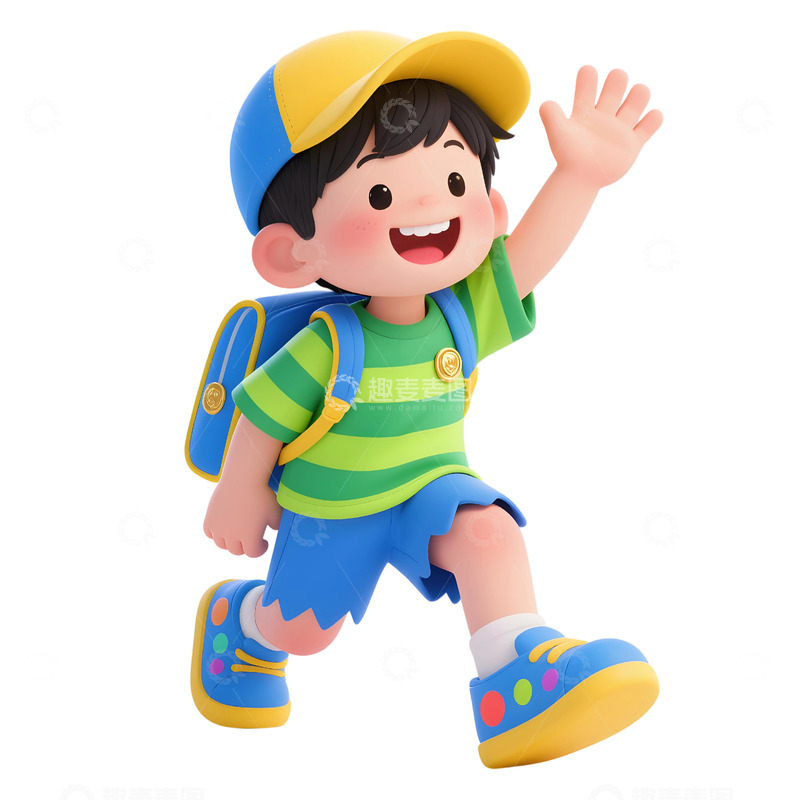 高清大图下载【趣麦麦图】学生人物插画素材297