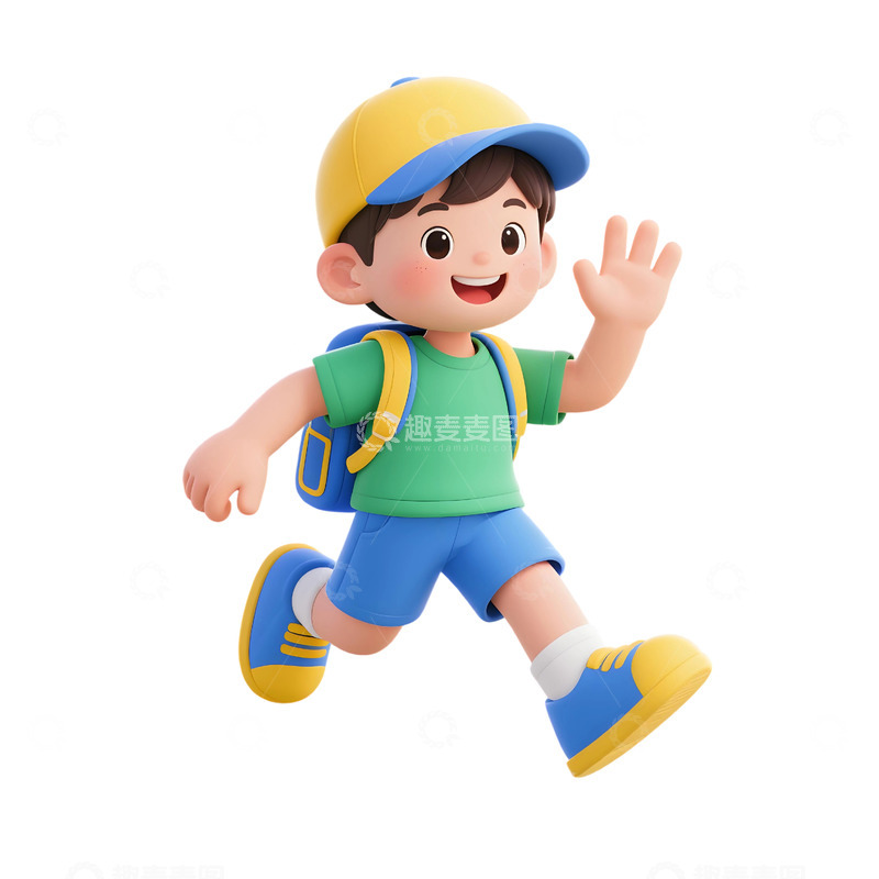 高清大图下载【趣麦麦图】学生人物插画素材299