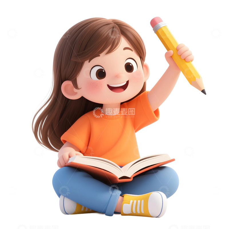 高清大图下载【趣麦麦图】学生人物插画素材183