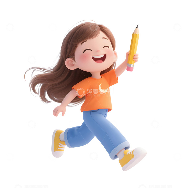 高清大图下载【趣麦麦图】学生人物插画素材189