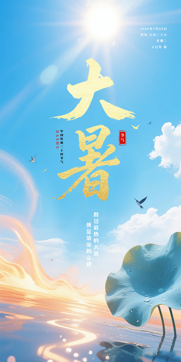 大暑节气海报宣传10