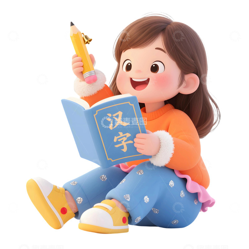 高清大图下载【趣麦麦图】学生人物插画素材399