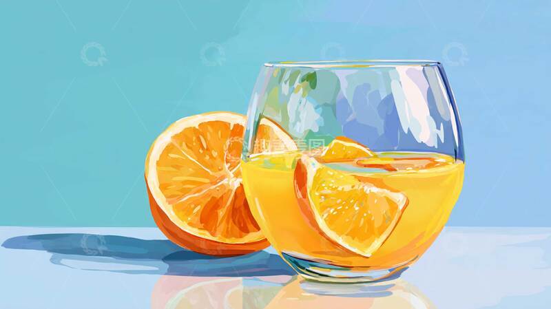 高清大图下载【趣麦麦图】橙汁   酸甜   果肉饱满   