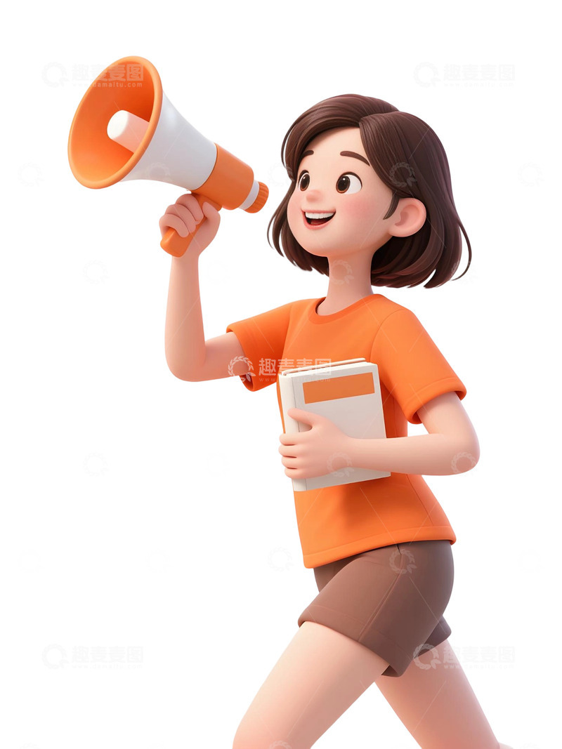 高清大图下载【趣麦麦图】学生人物插画素材498