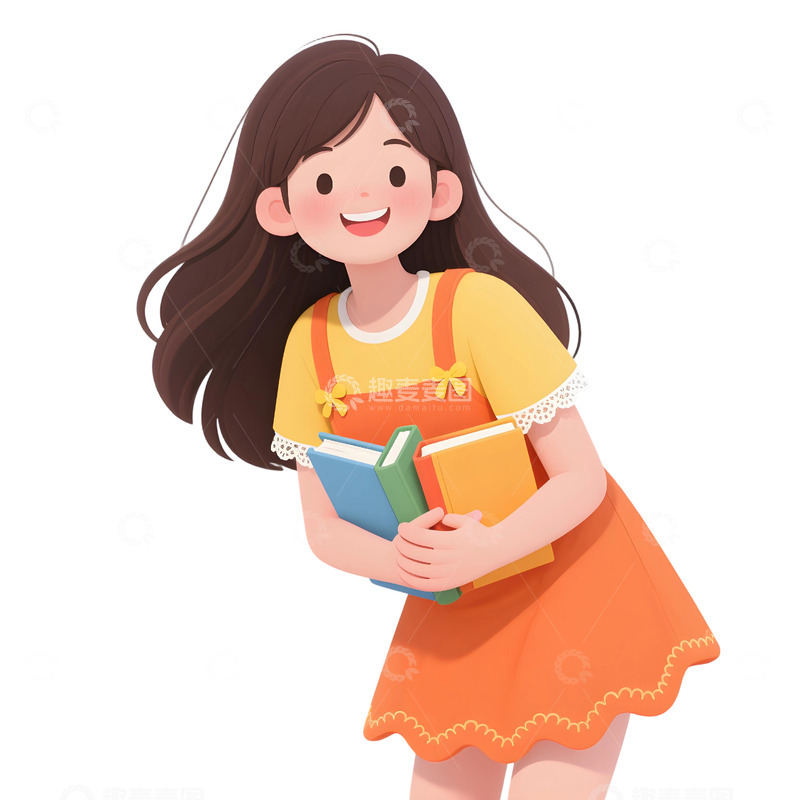 高清大图下载【趣麦麦图】学生人物插画素材597