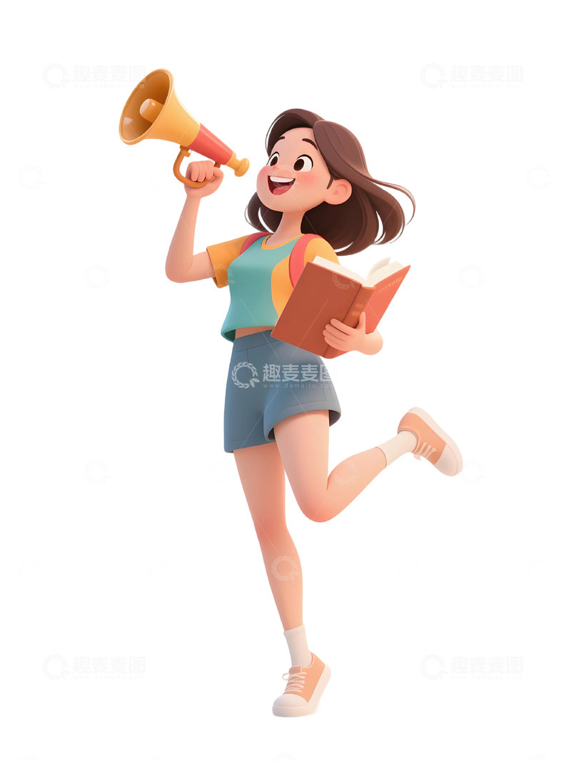 高清大图下载【趣麦麦图】学生人物插画素材496