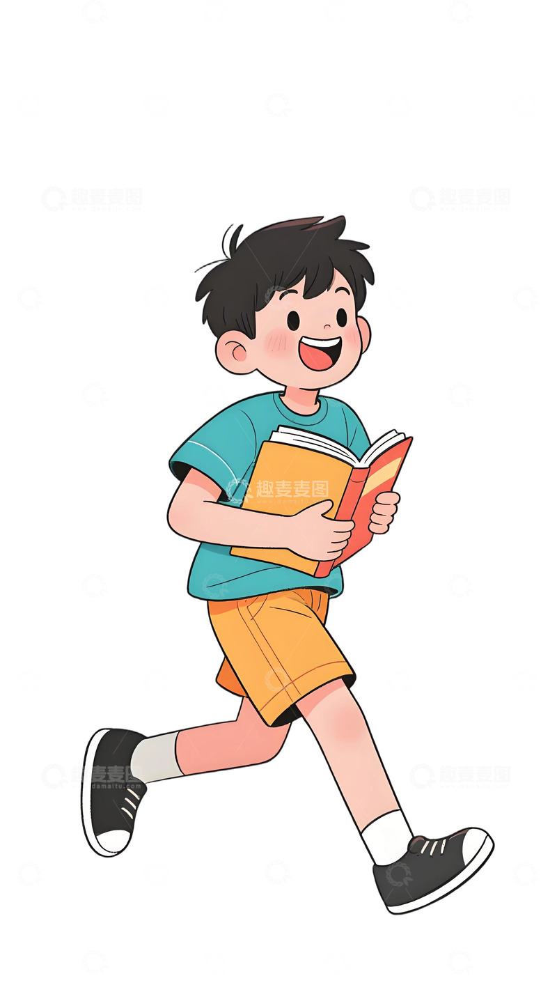 高清大图下载【趣麦麦图】学生人物插画素材390