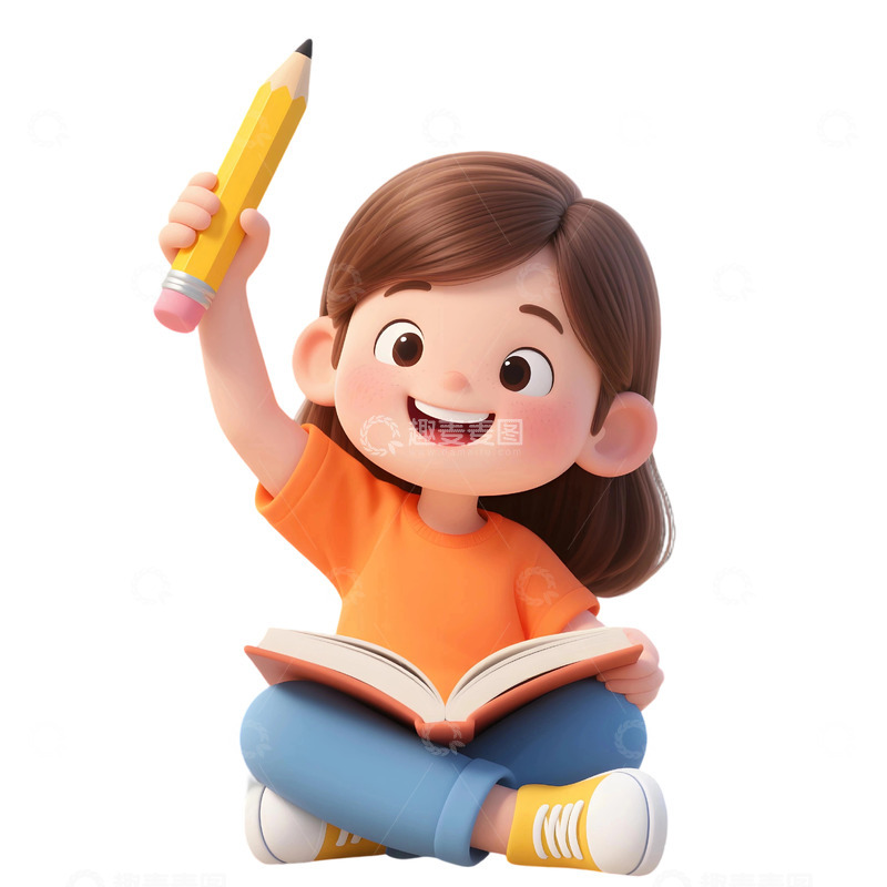 高清大图下载【趣麦麦图】学生人物插画素材392