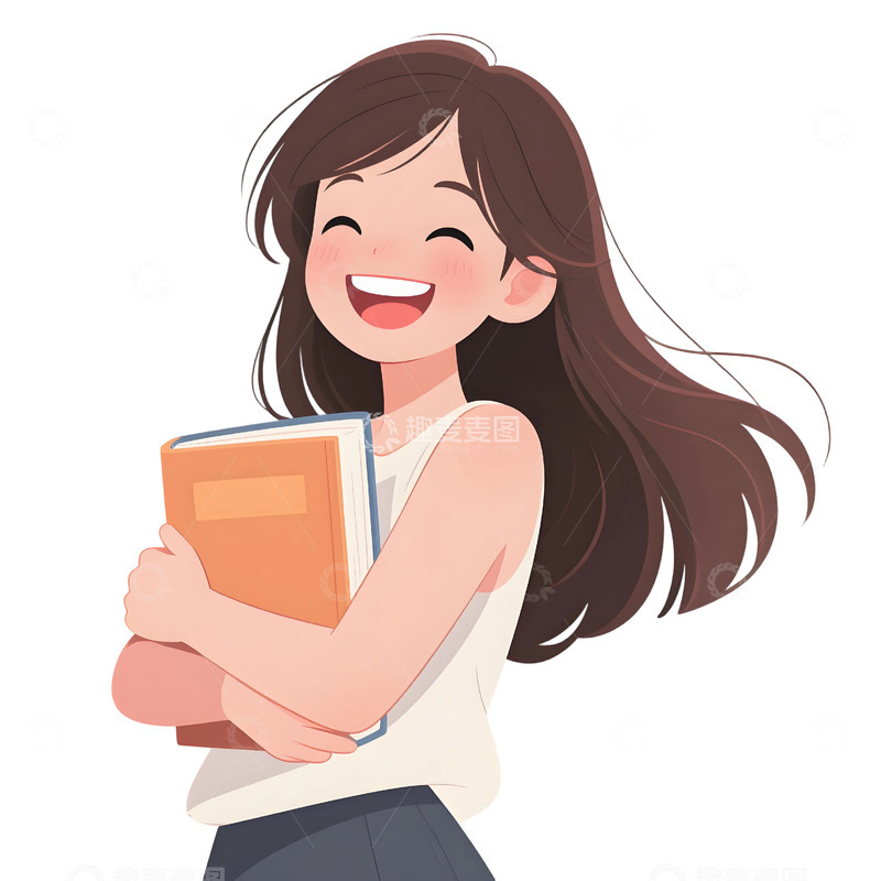 高清大图下载【趣麦麦图】学生人物插画素材4951