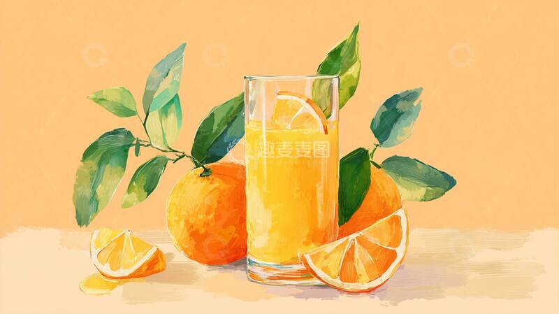 高清大图下载【趣麦麦图】橙汁    橙香   酸甜交织
