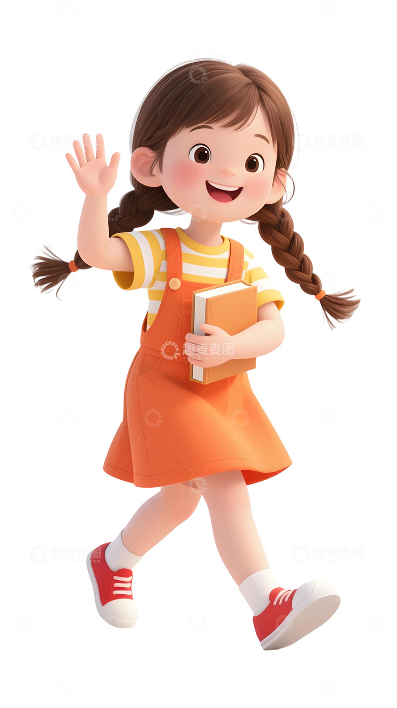 高清大图下载【趣麦麦图】学生人物插画素材521