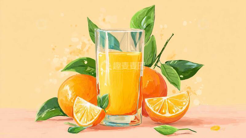 高清大图下载【趣麦麦图】橙汁    橙香   果香浓郁