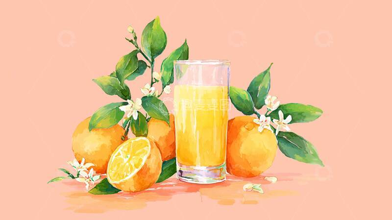 高清大图下载【趣麦麦图】橙汁   酸甜    酸甜平衡  