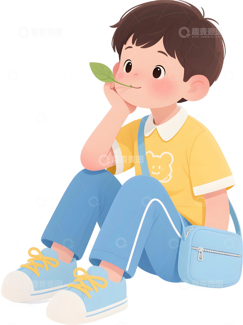 高清大图下载【趣麦麦图】学生人物插画素材527