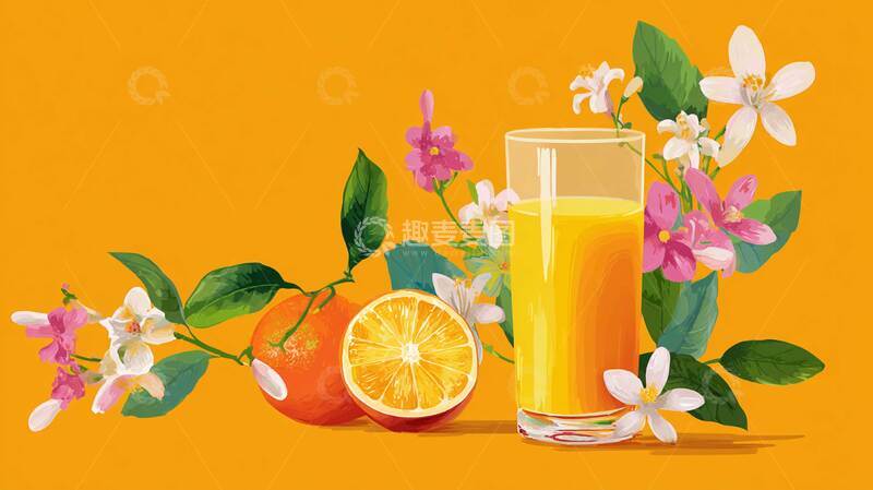 高清大图下载【趣麦麦图】橙汁   酸甜    清新怡人   