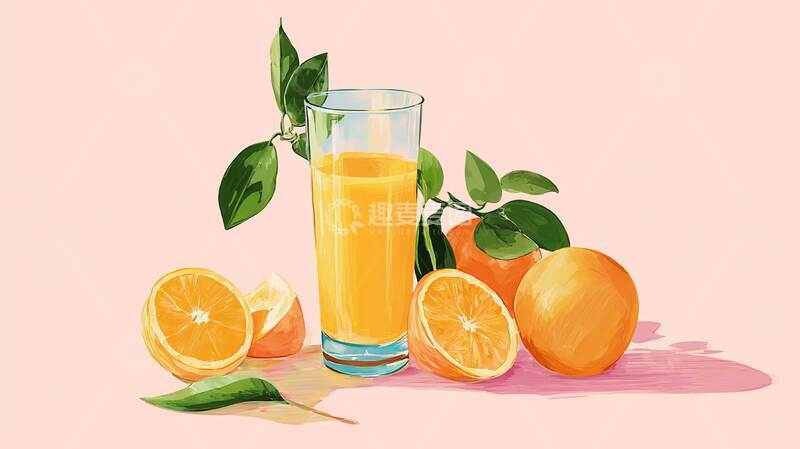 高清大图下载【趣麦麦图】橙汁    橙香   冰凉爽心