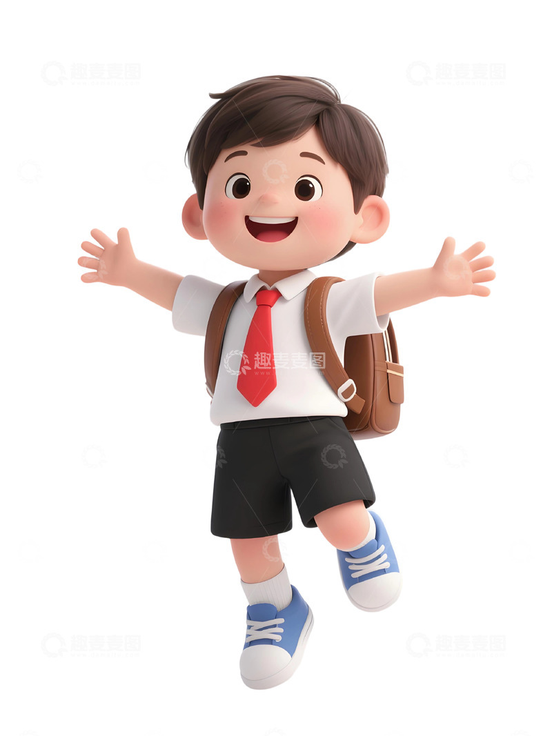 高清大图下载【趣麦麦图】学生人物插画素材543