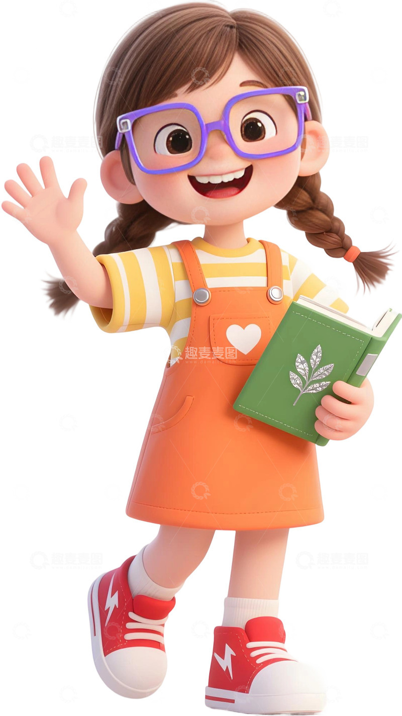 高清大图下载【趣麦麦图】学生人物插画素材538