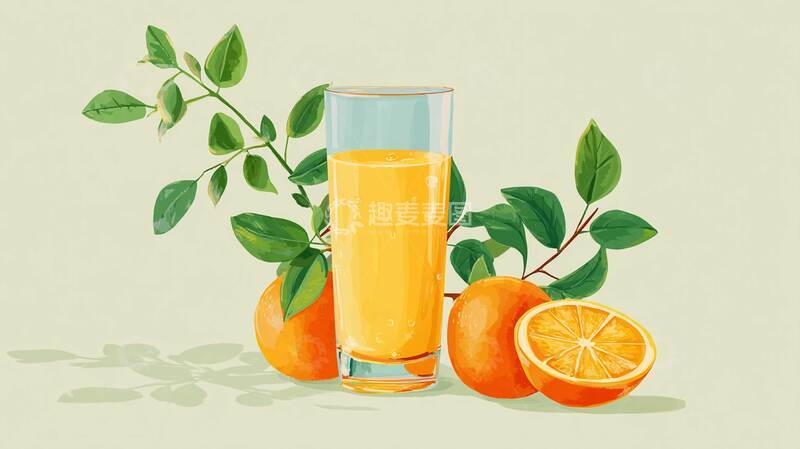 高清大图下载【趣麦麦图】橙汁   酸甜    顺滑