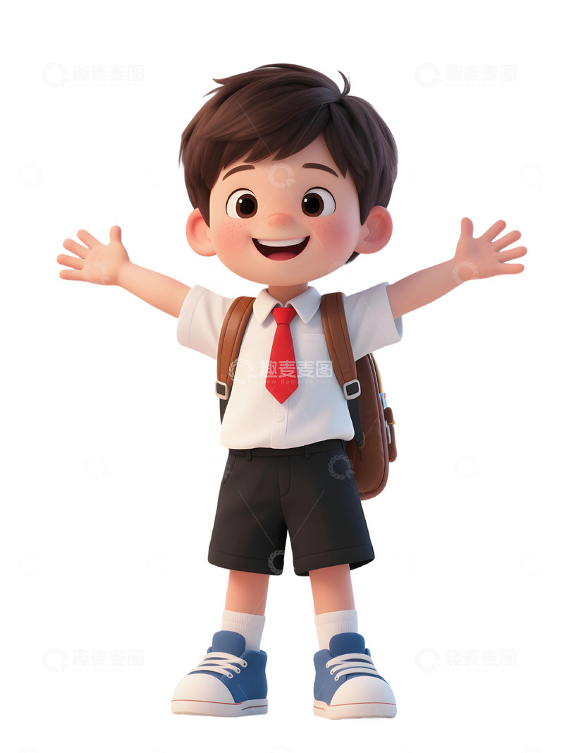 高清大图下载【趣麦麦图】学生人物插画素材541