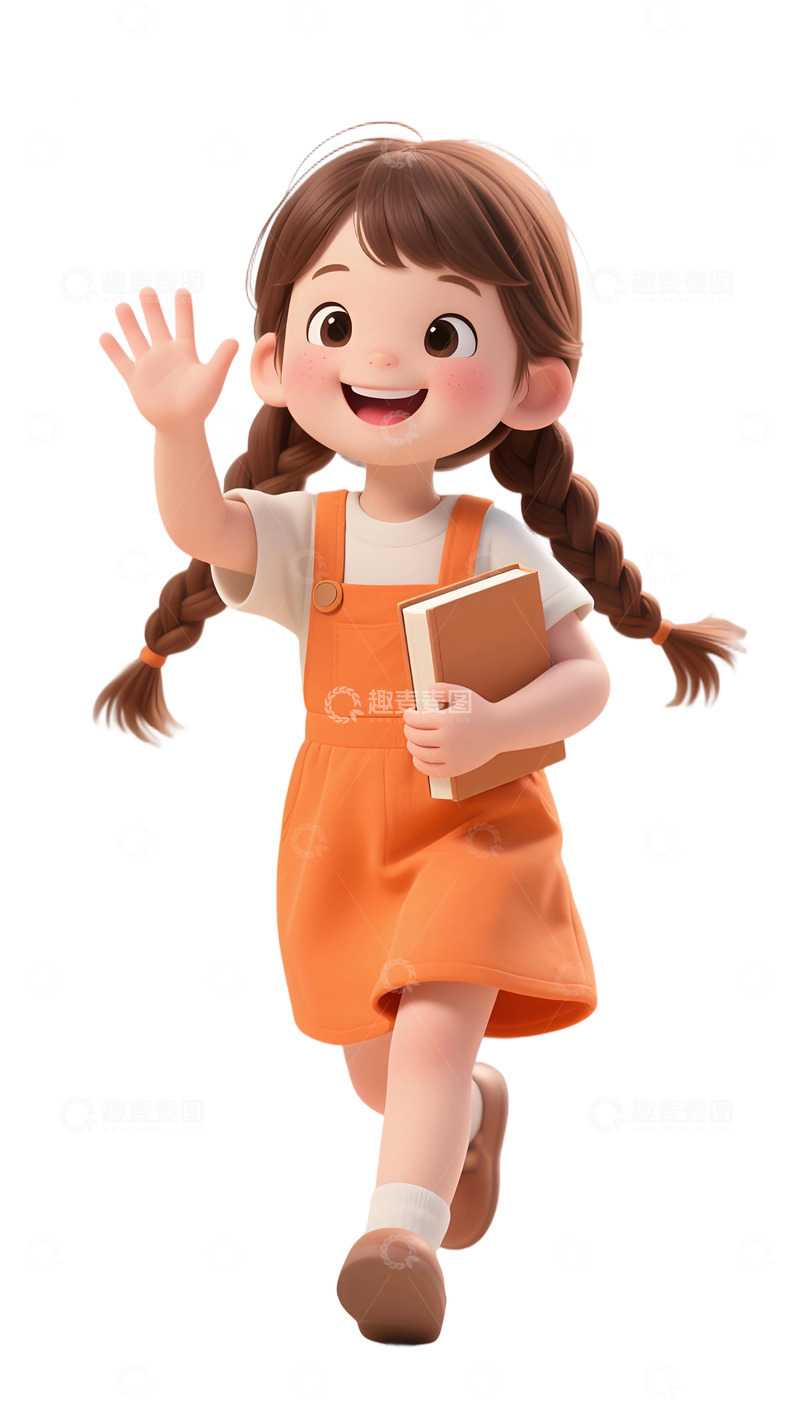 高清大图下载【趣麦麦图】学生人物插画素材536
