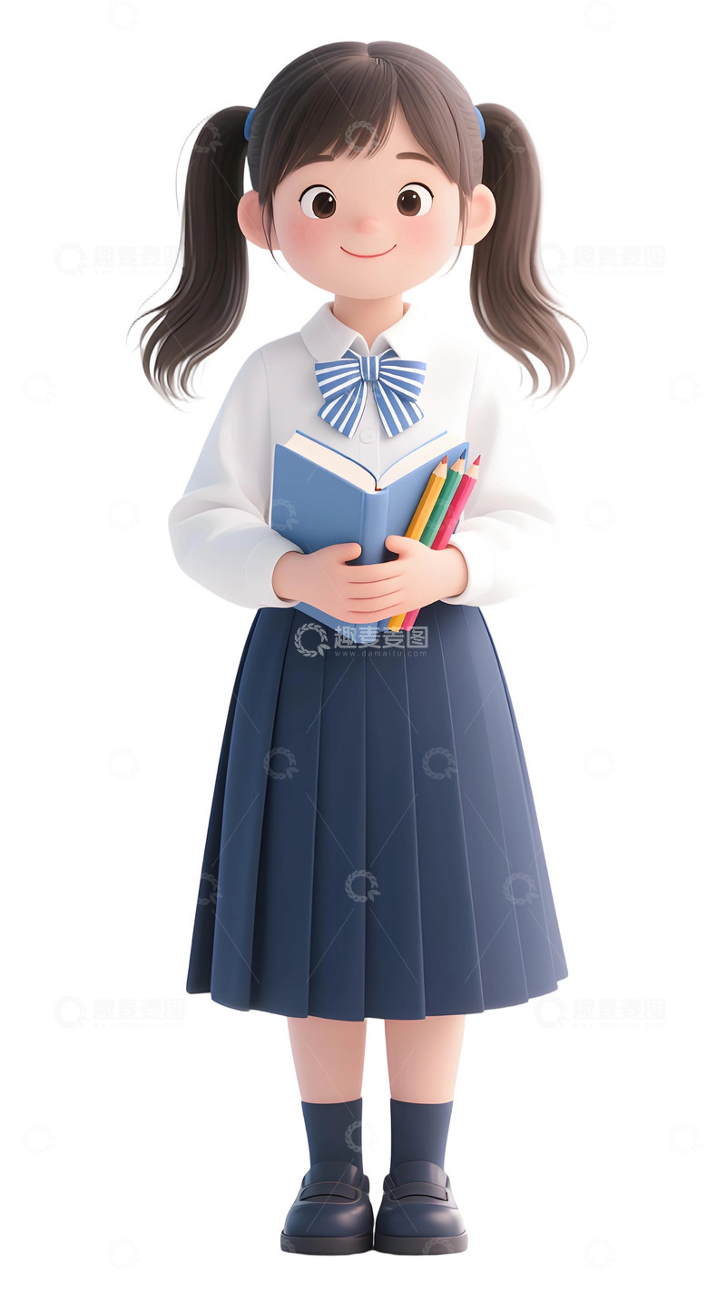 高清大图下载【趣麦麦图】学生人物插画素材561