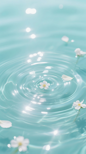 水波纹蓝色清新背景1