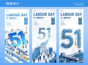 五一国际劳动节海报