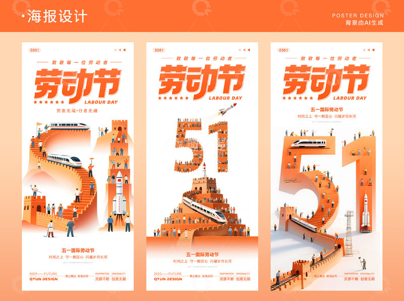 五一国际劳动节海报1