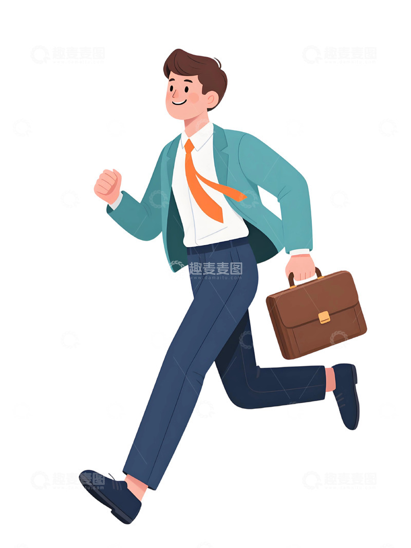 高清大图下载【趣麦麦图】上班人物插画素材25