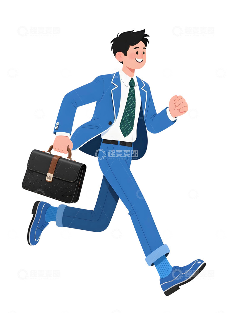 高清大图下载【趣麦麦图】上班人物插画素材17