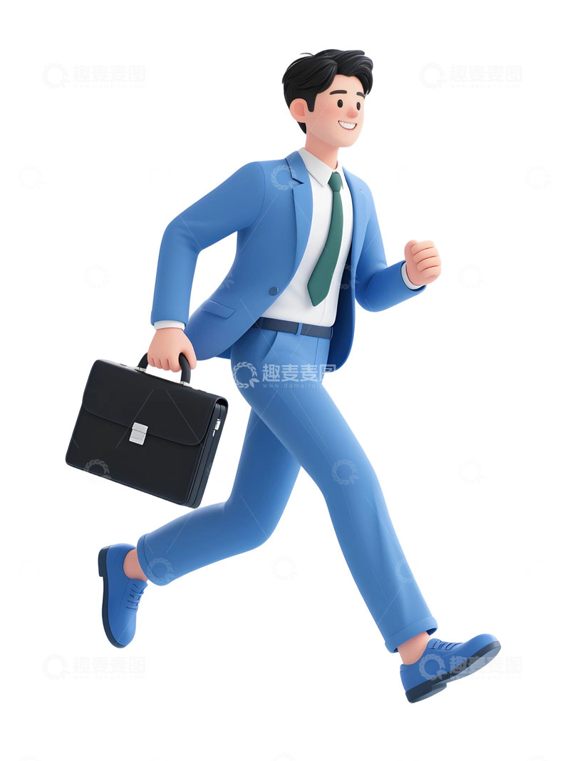 高清大图下载【趣麦麦图】上班人物插画素材19