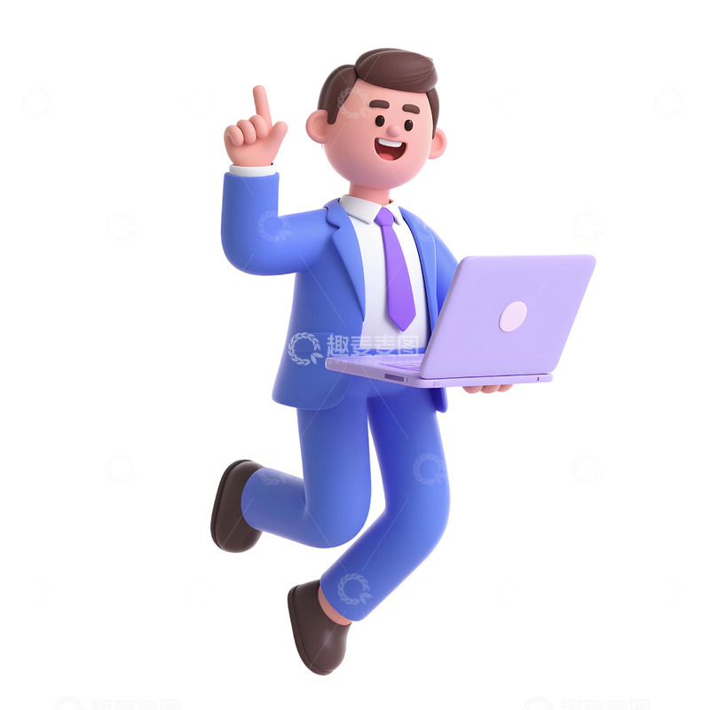 高清大图下载【趣麦麦图】上班人物插画素材16