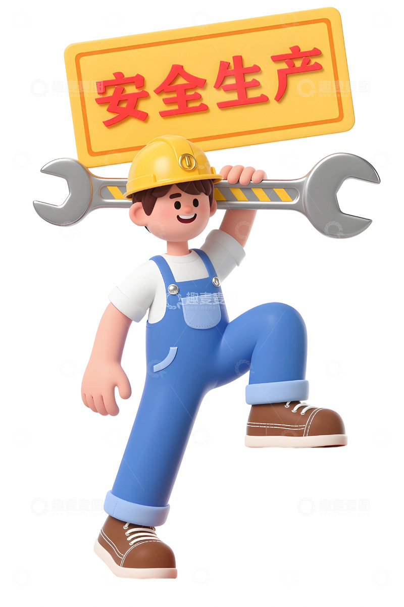 高清大图下载【趣麦麦图】建筑工人主题插画71
