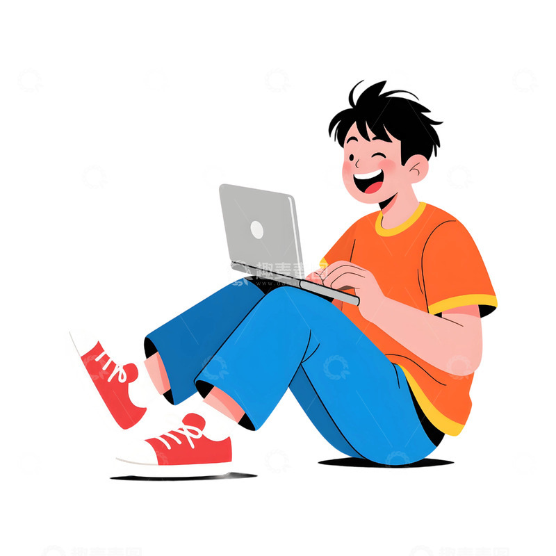 高清大图下载【趣麦麦图】上班人物插画素材28