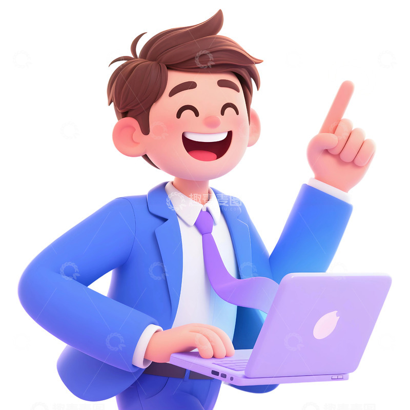 高清大图下载【趣麦麦图】上班人物插画素材12