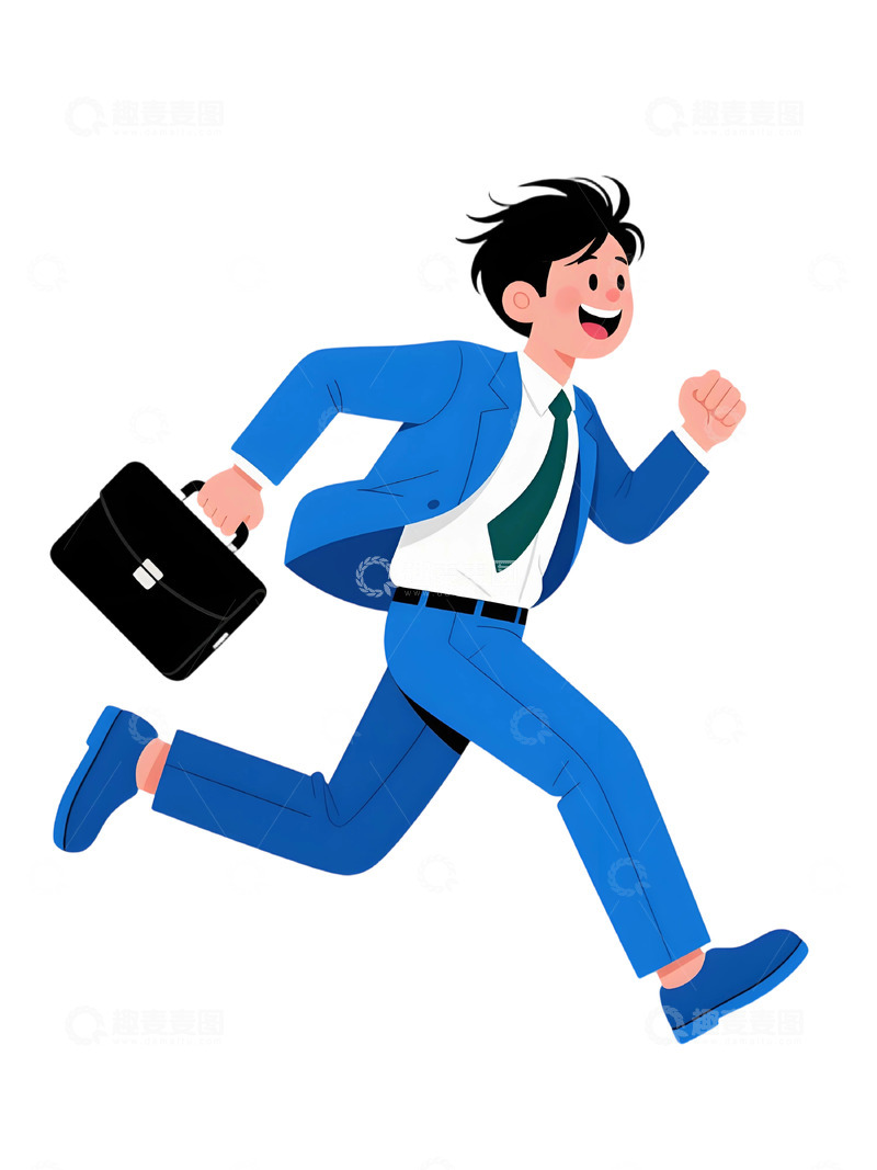高清大图下载【趣麦麦图】上班人物插画素材10