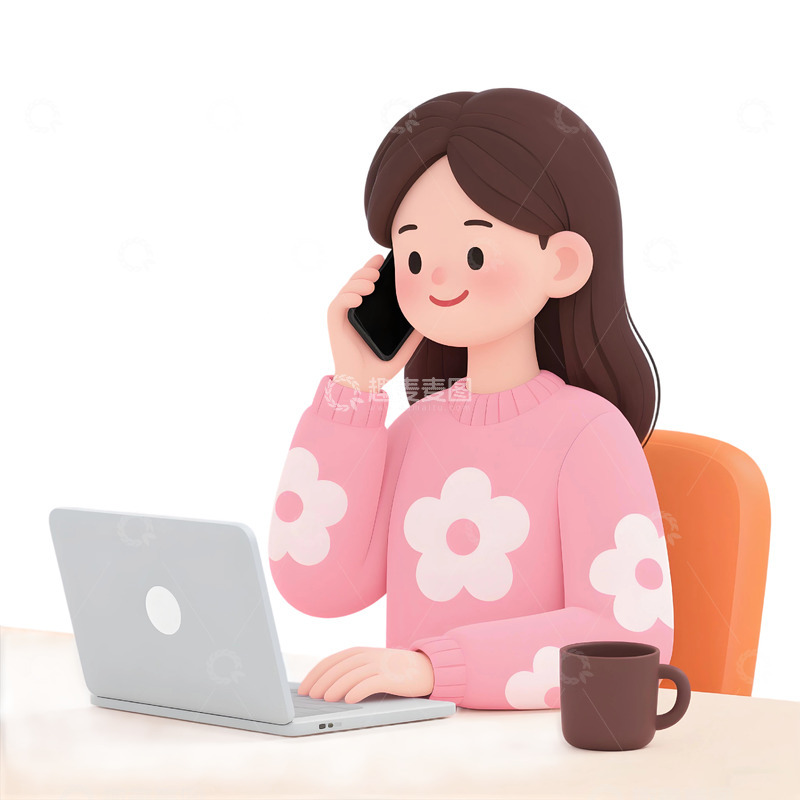 高清大图下载【趣麦麦图】上班人物插画素材29