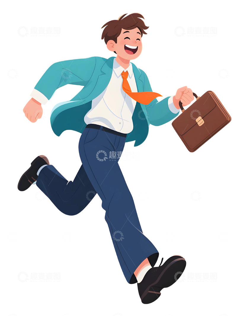 高清大图下载【趣麦麦图】上班人物插画素材42