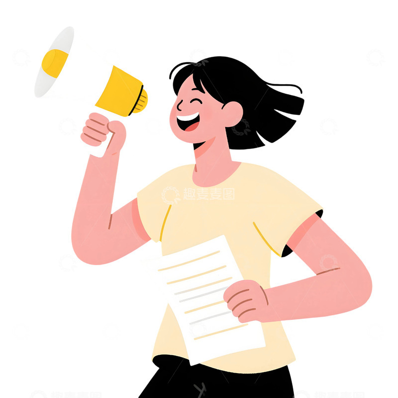 高清大图下载【趣麦麦图】上班人物插画素材39