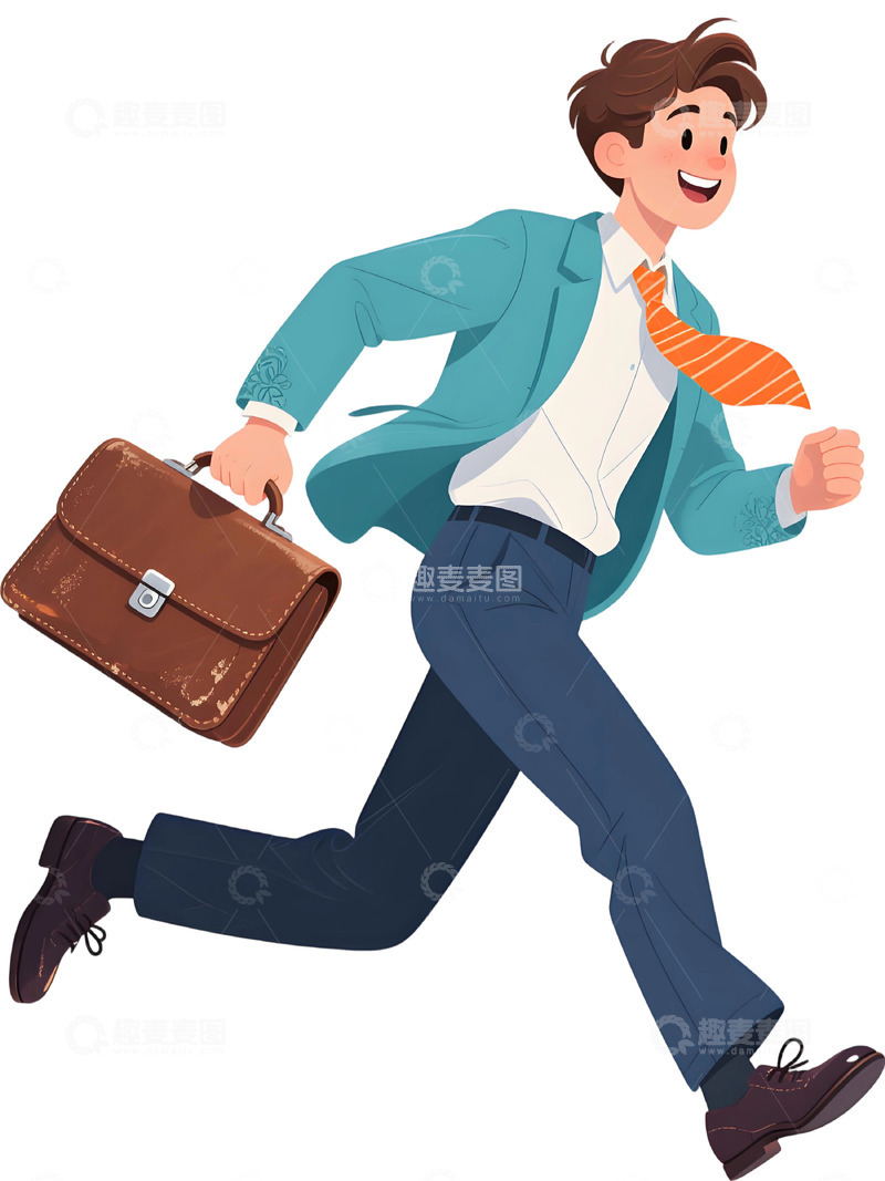 高清大图下载【趣麦麦图】上班人物插画素材47