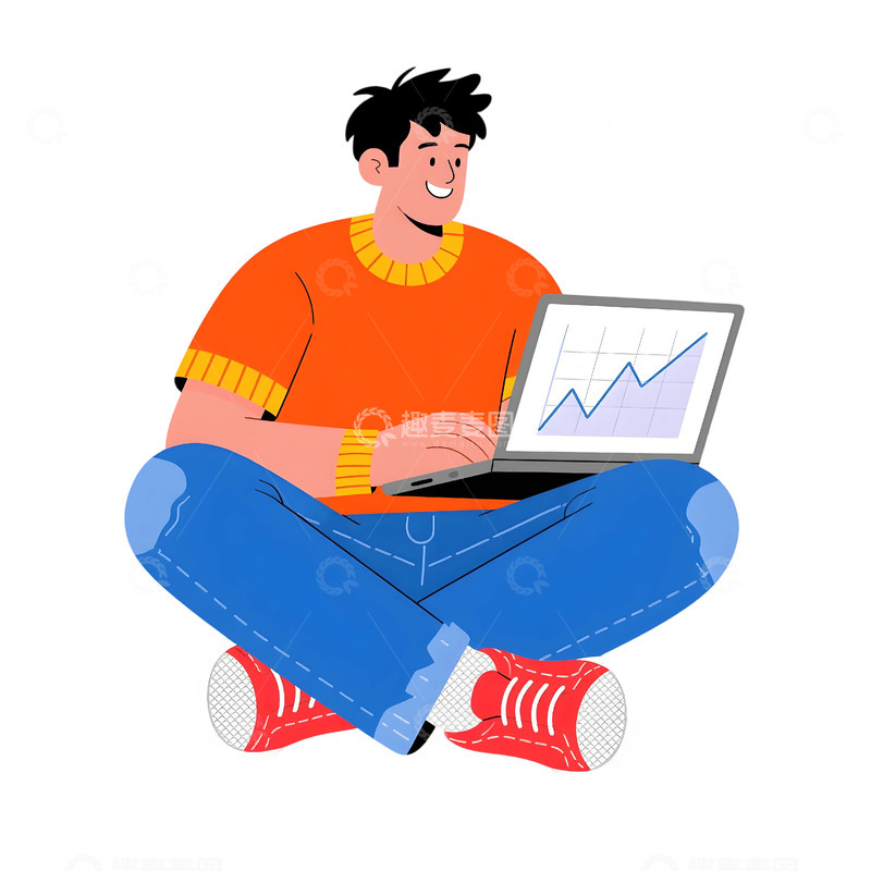 高清大图下载【趣麦麦图】上班人物插画素材38