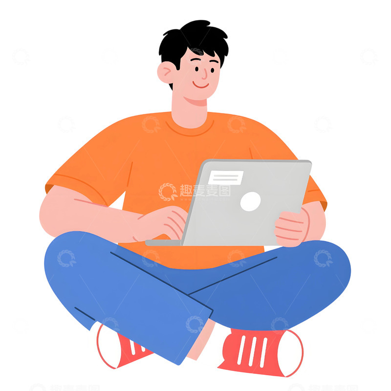 高清大图下载【趣麦麦图】上班人物插画素材24