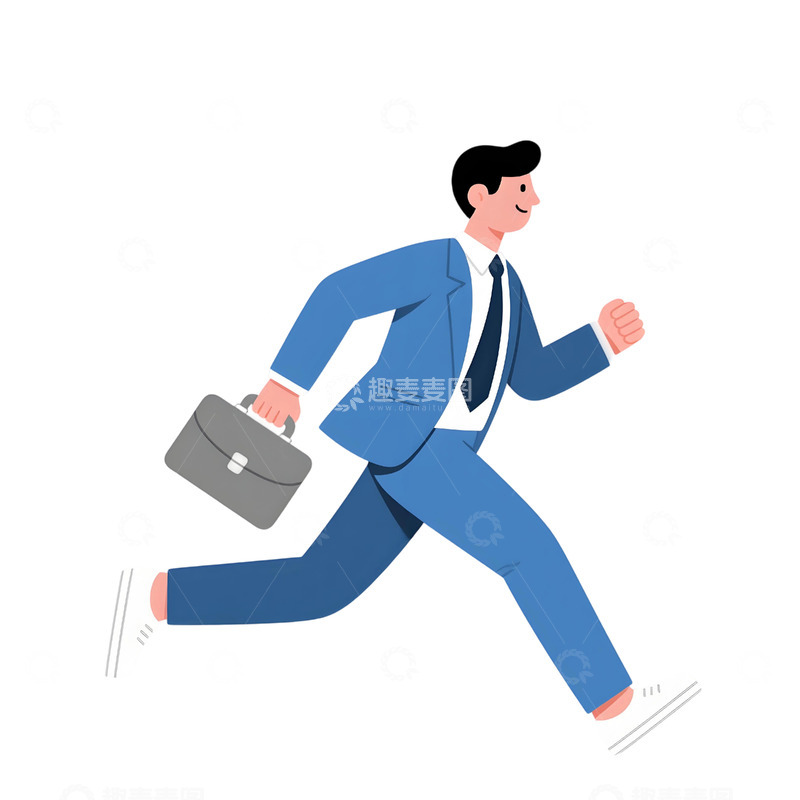 高清大图下载【趣麦麦图】上班人物插画素材70