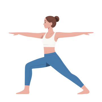 瑜伽运动人物插画1212