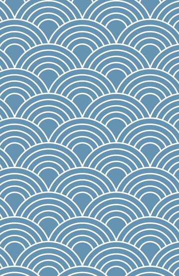 中国风鱼鳞纹画布